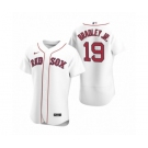 Men Boston Red Sox #19  Jackie Bradley Jr. Nike White Authentic 2020 Home Jersey