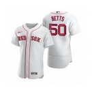 Men Boston Red Sox #50 Mookie Betts Nike White 2020 Authentic Jersey