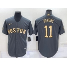 Men's Boston Red Sox #11 Rafael Devers Grey 2022 All Star Stitched Cool Base Nike Jersey