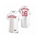 Men's Boston Red Sox #16 Andrew Benintendi Nike White Authentic 2020 Alternate Jersey