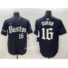 Men's Boston Red Sox #16 Jarren Duran Black Gothic Vapor Limited Stitched Baseball Jersey