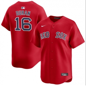 Men's Boston Red Sox #16 Jarren Duran Red 2024 Alternate Limited Stitched Baseball Jersey