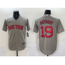 Men's Boston Red Sox #19 Roman Anthony Gray Cool Base Stitched Baseball Jersey