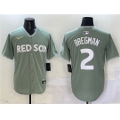 Men's Boston Red Sox #2 Alex Bregman Green 2025 City Connect Limited Stitched Baseball Jersey