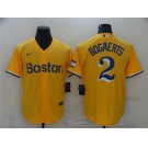 Men's Boston Red Sox  #2 Xander Bogaerts Nike Gold City Connect Jersey