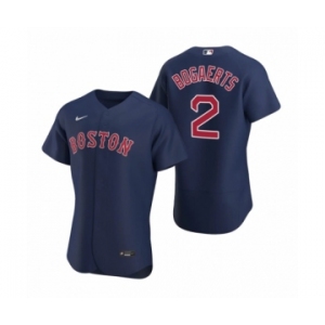 Men's Boston Red Sox #2 Xander Bogaerts Nike Navy Authentic 2020 Alternate Jersey