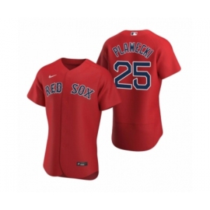 Men's Boston Red Sox #25 Kevin Plawecki Nike Red Authentic 2020 Alternate Jersey