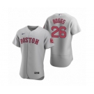 Men's Boston Red Sox #26 Wade Boggs Nike Gray Authentic Road Jersey