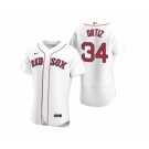 Men's Boston Red Sox #34 David Ortiz Nike White Authentic 2020 Home Jersey