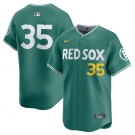 Men's Boston Red Sox #35 Garrett Crochet Green 2025 City Connect Limited Stitched Baseball Jersey