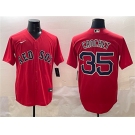 Men's Boston Red Sox #35 Garrett Crochet Red Cool Base Stitched Baseball Jersey