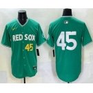 Men's Boston Red Sox #45 Pedro Martinez Green 2025 City Connect Limited Jersey