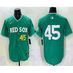 Men's Boston Red Sox #45 Pedro Martinez Green 2025 City Connect Limited Jersey