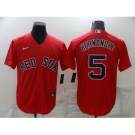 Men's Boston Red Sox #5 Enrique Hernandez Nike Red Game Jersey