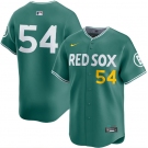 Men's Boston Red Sox #54 Lucas Giolito Green 2025 City Connect Limited Stitched jersey