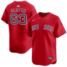 Men's Boston Red Sox #63 Justin Slaten Red 2025 Alternate Limited Stitched Baseball Jersey