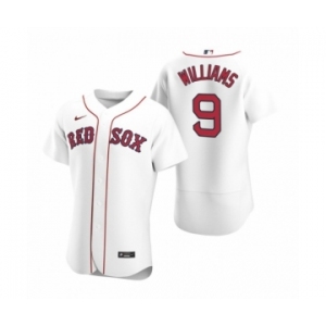 Men's Boston Red Sox #9 Ted Williams Nike White Authentic 2020 Home Jersey