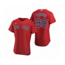 Men's Boston Red Sox #99 Alex Verdugo Nike Red Authentic 2020 Alternate Jersey