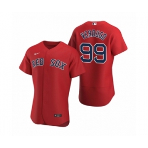 Men's Boston Red Sox #99 Alex Verdugo Nike Red Authentic 2020 Alternate Jersey