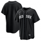 Men's Boston Red Sox Blank Black Lights Out Limited Stitched Baseball Jersey