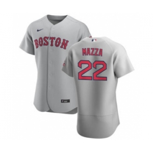 Men's Nike Boston Red Sox #22 Chris Mazza Gray Road 2020 Authentic Team Baseball Jersey