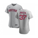 Men's Nike Boston Red Sox #37 Nick Pivetta Gray Road 2020 Authentic Team Baseball Jersey