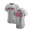 Men's Nike Boston Red Sox #60 Yairo Munoz Gray Road 2020 Authentic Team Baseball Jersey