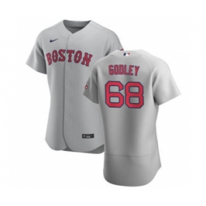 Men's Nike Boston Red Sox #68 Zack Godley Gray Road 2020 Authentic Team Baseball Jersey