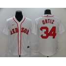 Nike Men's Boston Red Sox #34 David Ortiz Replica White New Alternate Home Cool Base Baseball Jersey