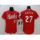 Men Cincinnati Reds #27 BAUER Nike Red Authentic 2020 Alternate Jersey