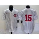 Men's Cincinnati Reds #15 Nick Senzel White Field of Dreams Stitched Baseball Jersey