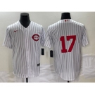 Men's Cincinnati Reds #17 Stuart Fairchild White Field of Dreams Stitched Baseball Jersey