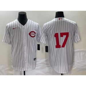 Men's Cincinnati Reds #17 Stuart Fairchild White Field of Dreams Stitched Baseball Jersey