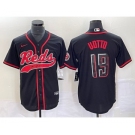 Men's Cincinnati Reds #19 Joey Votto Black 2023 City Connect Cool Base Stitched Jersey