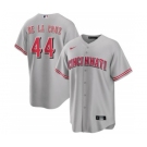 Men's Cincinnati Reds #44 Elly De La Cruz Gray Cool Base Stitched Baseball Jersey