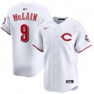 Men's Cincinnati Reds #9 Matt McLain White 2025 Home Limited Stitched Baseball Jersey