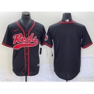 Men's Cincinnati Reds Black With Patch Cool Base Stitched Baseball Jersey