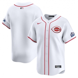 Men's Cincinnati Reds Blank White 2025 Speedway Classic Home Limited Stitched Baseball Jersey