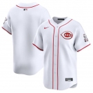 Men's Cincinnati Reds Blank White Home Limited Baseball Stitched Jersey