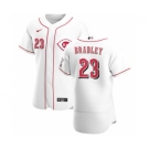 Men's Nike Cincinnati Reds #23 Archie Bradley White Home 2020 Authentic Player Baseball Jersey