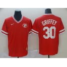 Men's Nike Cincinnati Reds #30 Ken Griffey Red M&N MLB Jersey