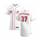 Men's Nike Cincinnati Reds #37 Tyler Stephenson White Home 2020 Authentic Player Baseball Jersey