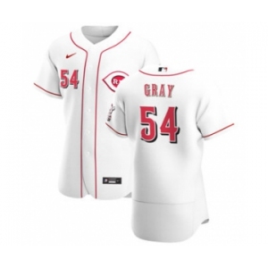 Men's Nike Cincinnati Reds #54 Sonny Gray White Home 2020 Authentic Player Baseball Jersey