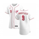 Men's Nike Cincinnati Reds #9 Mike Moustakas White Home 2020 Authentic Player Baseball Jersey