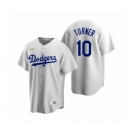 Los Angeles Dodgers #10 Justin Turner Nike White Cooperstown Collection Home Jersey