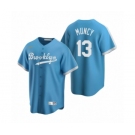 Los Angeles Dodgers #13 Max Muncy Nike Light Blue Cooperstown Collection Alternate Jersey