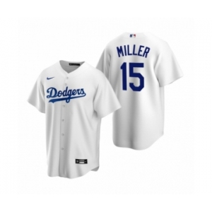 Los Angeles Dodgers #15 Bobby Miller White 2020 MLB Draft Replica Home Jersey