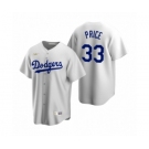 Los Angeles Dodgers #33 David Price Nike White Cooperstown Collection Home Jersey