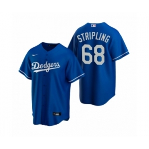 Los Angeles Dodgers #68  Ross Stripling Nike Royal Replica Alternate Jersey