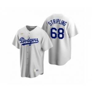 Los Angeles Dodgers #68  Ross Stripling Nike White Cooperstown Collection Home Jersey
